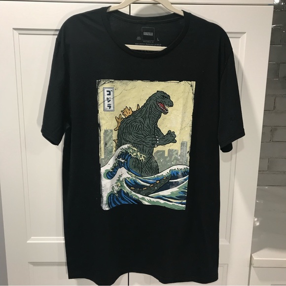 Godzilla Other - Godzilla black graphic short sleeve tee shirt Sz L